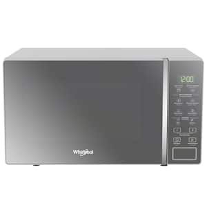 18 in. 0.7 cu. ft. Countertop Microwave in Silver with Auto-Cleaning Function