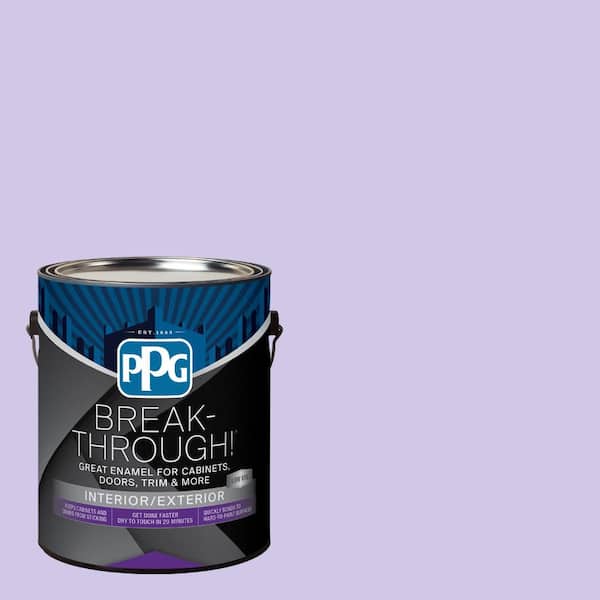 Break-Through! 1 gal. PPG1248-4 Lilac Breeze Satin Door, Trim & Cabinet Paint