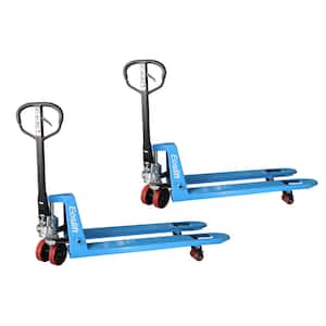 Professional Grade M25 Manual Pallet Jack 5,500 lbs. 27 in. x 48 in. German Seal System (2-pack)