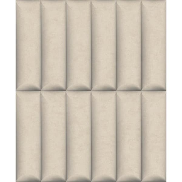 Walls Republic Beige 3D Concrete Print Non-Woven Paper Paste the Wall Textured Wallpaper 57sqft