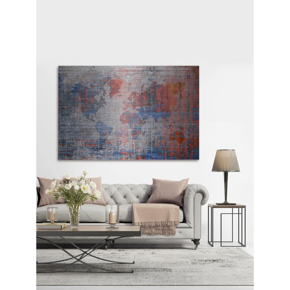 24 in. H x 36 in. W Pink Oceans Journey by Marmont Hill Printed Brushe