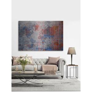 30 in. H x 45 in. W "Pink Oceans Journey" by Marmont Hill Printed Brushed Aluminum Wall Art