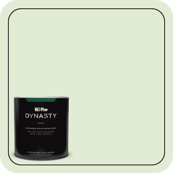 BEHR DYNASTY 1 qt. #P380-2 Misted Fern Semi-Gloss Enamel Interior Stain-Blocking Paint & Primer