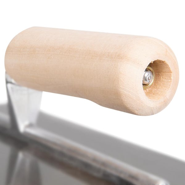 ROBERTS - 1/4 in. Flat Top V-Notch Pro Wood Flooring Trowel with Wood Handle