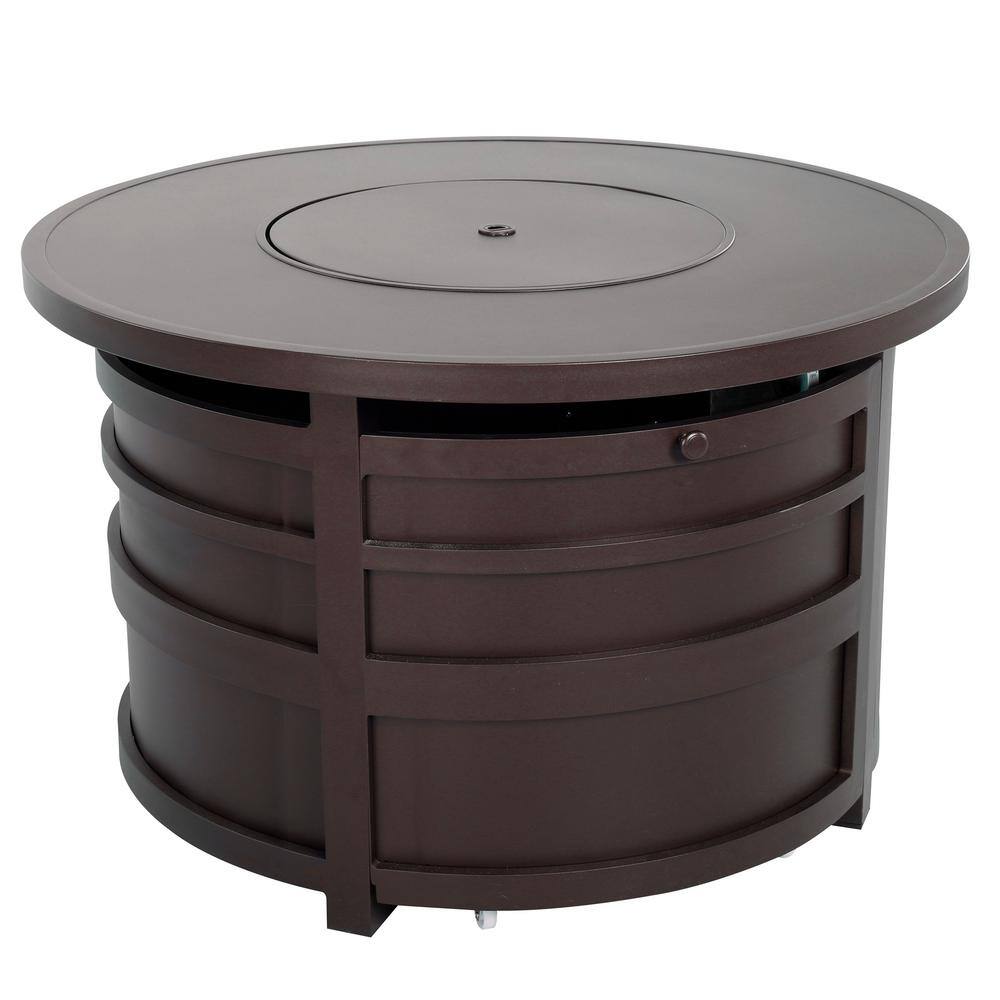 Reviews for Patio Time Outdoor Round Fire Pit Table, Aluminum Frame