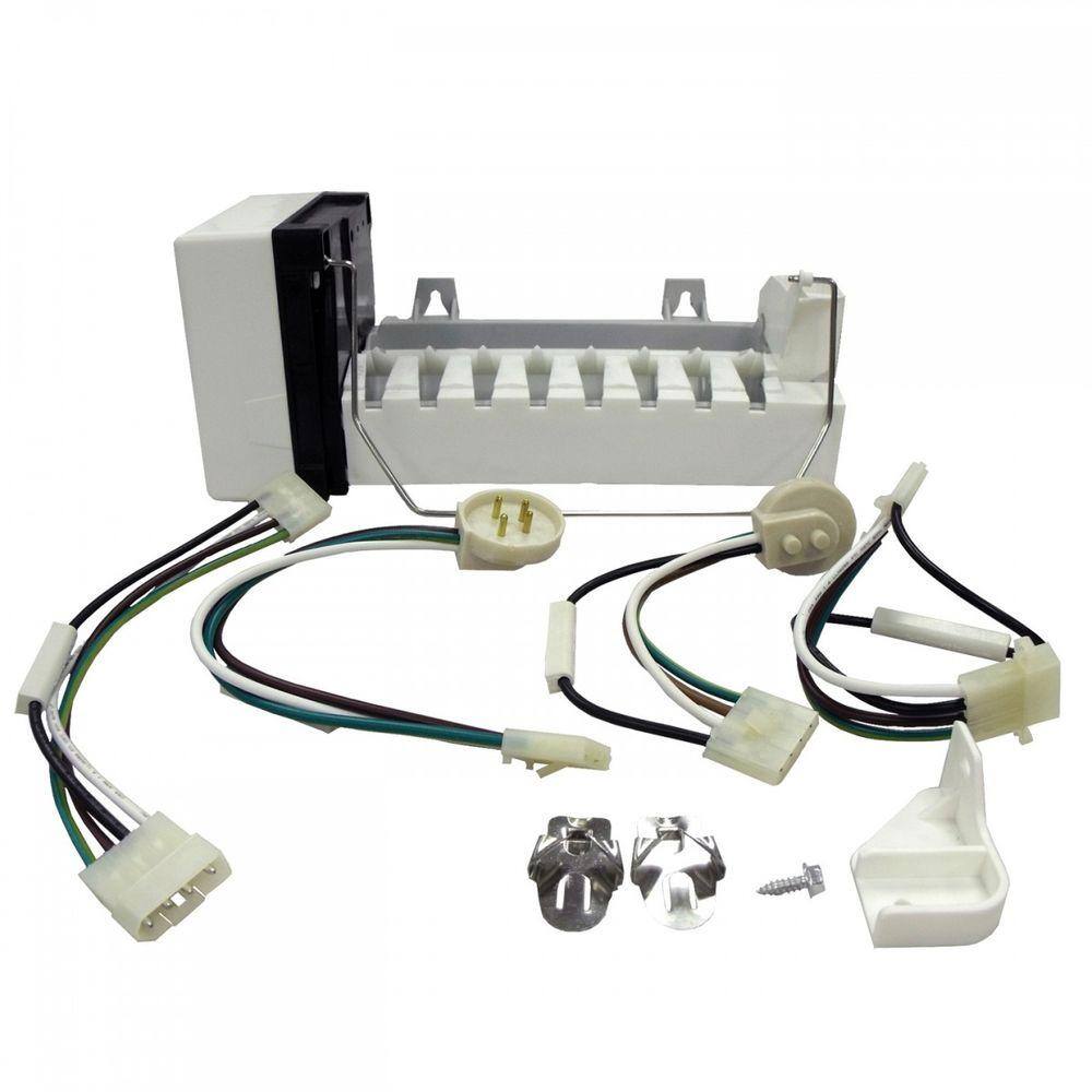 ERP (Supco RIM277) Replacement Icemaker For Whirlpool Upright Freezers – 1" Thick, White, Electric