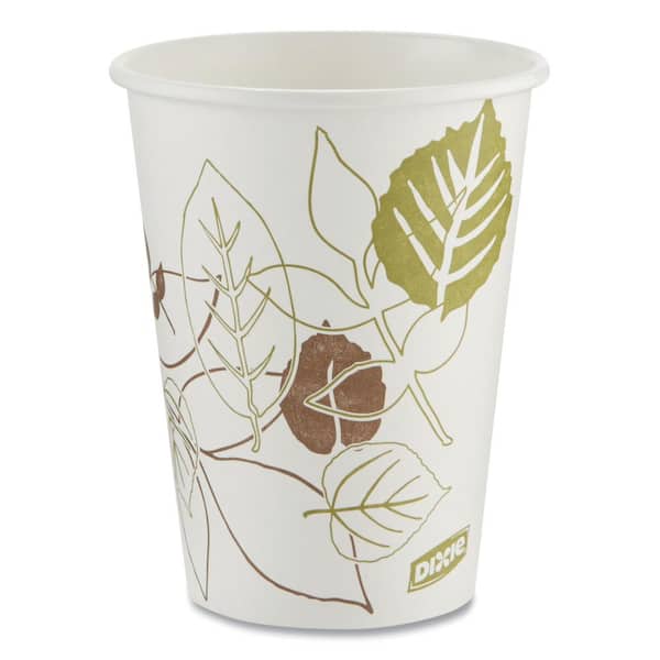 [50 Pack] Disposable Coffee Cups - 12 oz White Double Wall Insulated to Go Coffee Cups - Kraft Paper Cups for Chocolate Tea, Espresso, and Cocoa