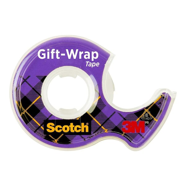 Scotch 0.75 in. x 650 in. Gift Wrap Tape with Dispenser 15 - The Home Depot
