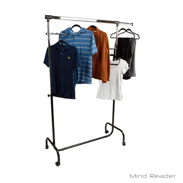 Mind Reader 57.25 in. x 38.5 100-Watt Silver Metal Electric Heated Clothing Drying  Rack ECDRY-SIL - The Home Depot