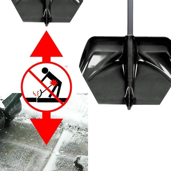 US.SHOVEL 21 in. Crack Jumper Curb Scoop, Adjust 38 in. Vinyl