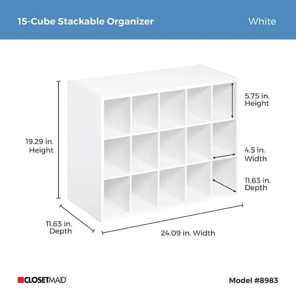 Closetmaid 15 cube shoe organizer hot sale