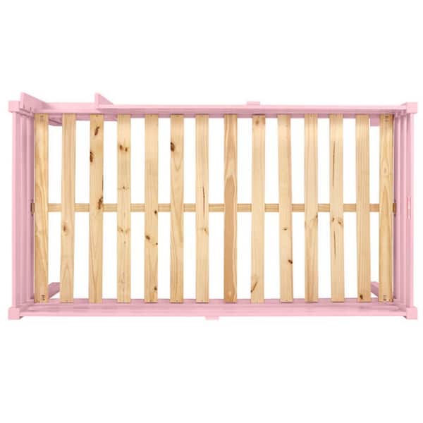 Camaflexi Tribeca Pink Solid Wood Twin Size Junior Loft Bed