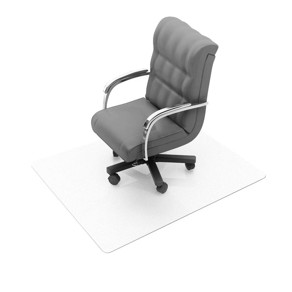 Clear Enhanced Polymer Rectangular Chair Mat for Hard Floors