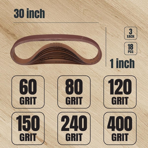 Sanding Belts,75 x 457 mm 60 80 120 150 240 400 Thick Fine Sanding