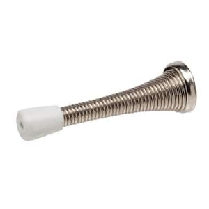 4 in. Satin Nickel Spring Door Stop