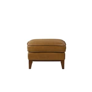 New Classic Furniture Caspar Caramel Leather Ottoman