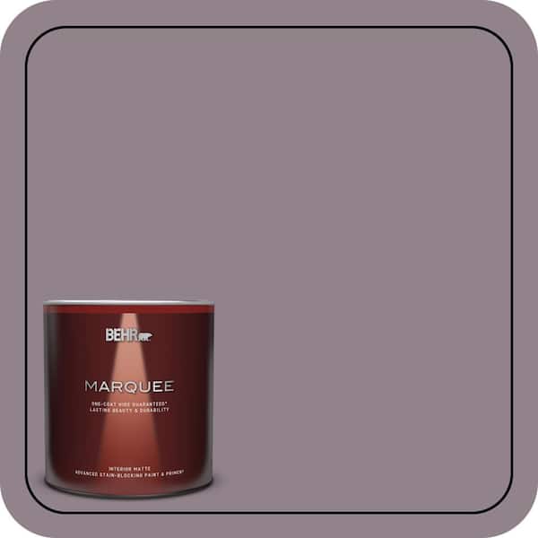 BEHR MARQUEE 1 Qt. #N110-4 Gothic Purple One-Coat Hide Matte