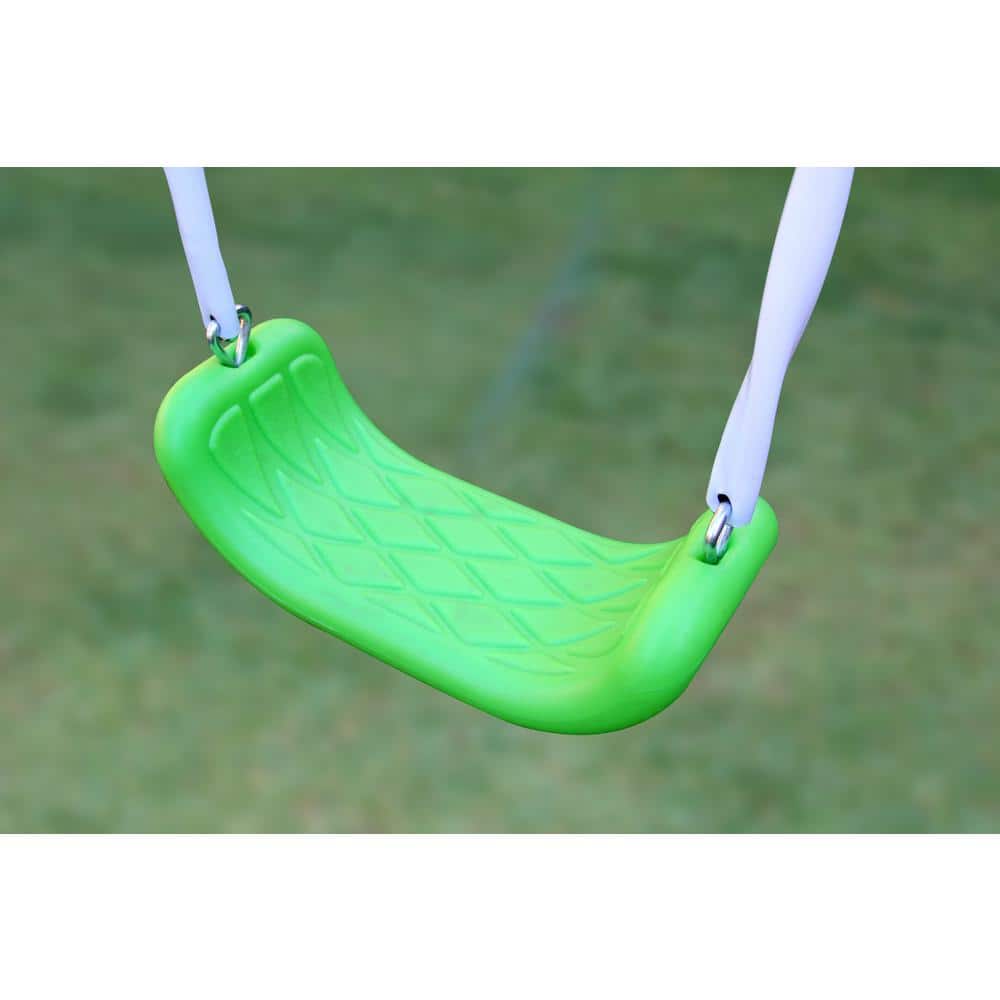 Mountain View Metal Swing, Slide and Trampoline Set