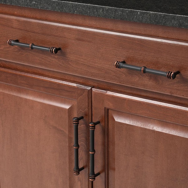 Charlotte 6 in. (152 mm) Center-to-Center Oil Rubbed Bronze Drawer Pull