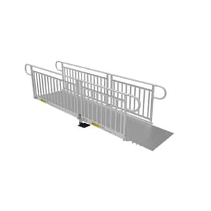 PATHWAY 3G 10 ft. Wheelchair Ramp Kit with Solid Surface Tread and Vertical Picket Handrails