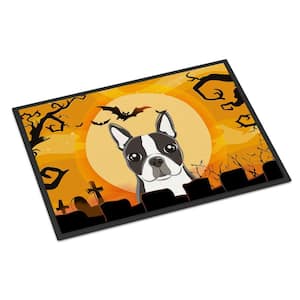 24 in. x 36 in. Indoor/Outdoor Halloween Boston Terrier Door Mat