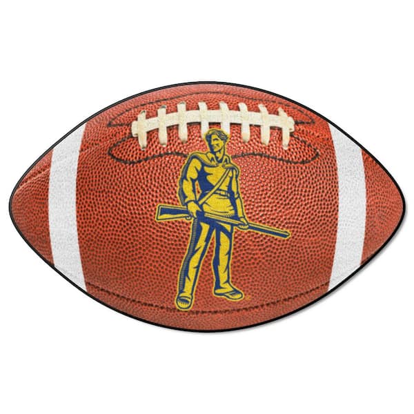 FANMATS West Virginia Mountaineers Brown 1 ft. X 2 ft. Football Area Rug
