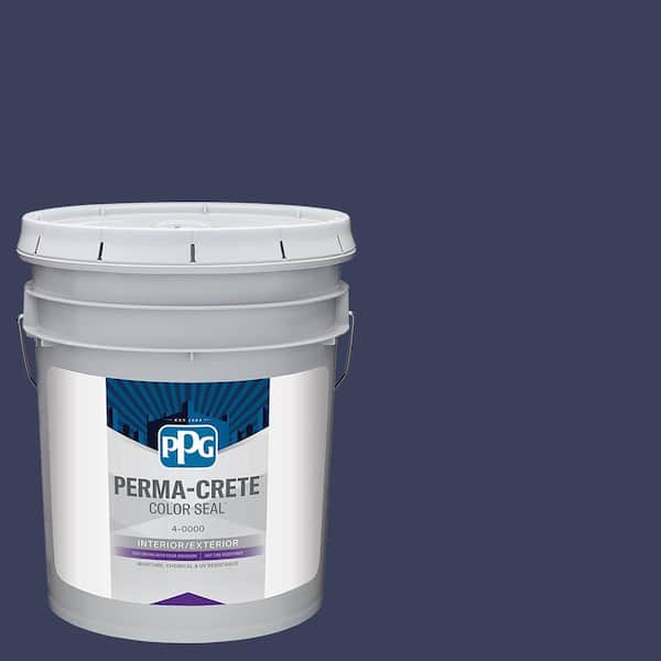 Color Seal 5 gal. PPG1165-7 Victory Blue Satin Interior/Exterior Concrete Stain