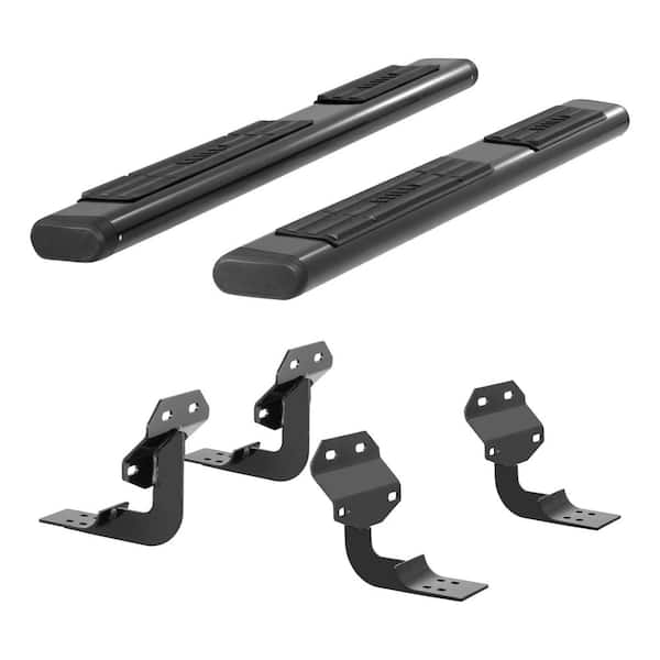 Aries 6 x 75-Inch Oval Black Aluminum Nerf Bars, Select Ford F-150, F-250, F-350, F-450, F-550 Super Duty