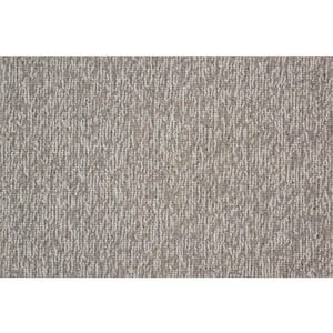 Tidal Tweed - Granite - Gray 13.2 ft. 39.23 oz. Wool Loop Installed Carpet