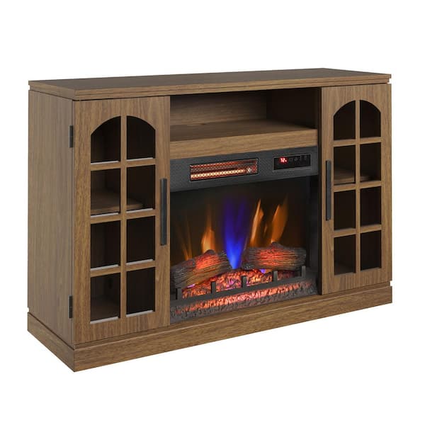 Duraflame 47.38 in. Freestanding Electric Fireplace TV Stand in Natural Walnut