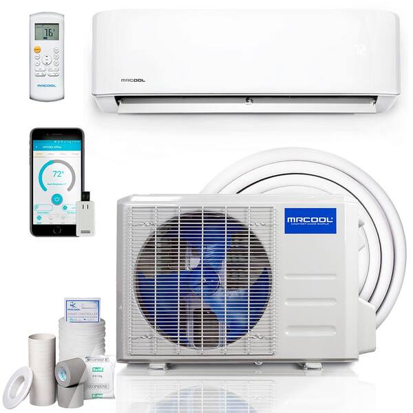 MRCOOL Advantage 3rd Gen 12,000 BTU 1-Ton Ductless Mini Split Air  Conditioner and Heat Pump with Line Guard 230-Volt/60Hz A-12-HP-230B-LG -  The Home Depot