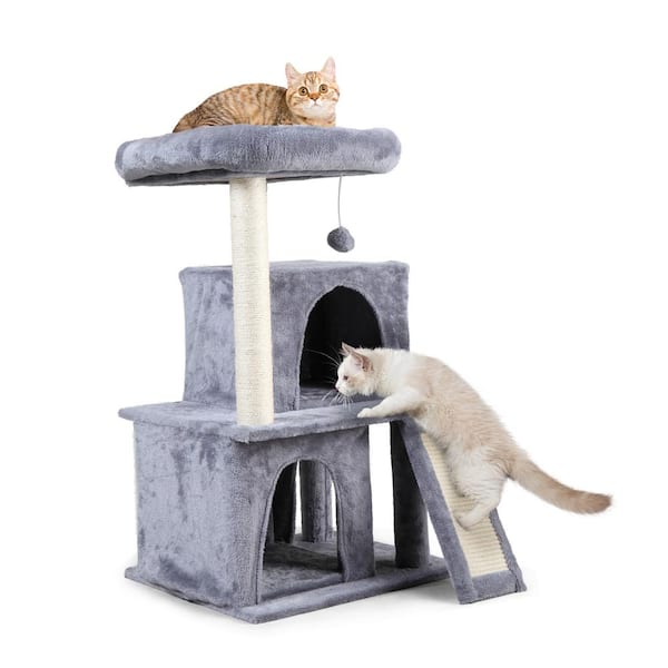 COZIWOW 34 in. Cat Tree Condo with Toy