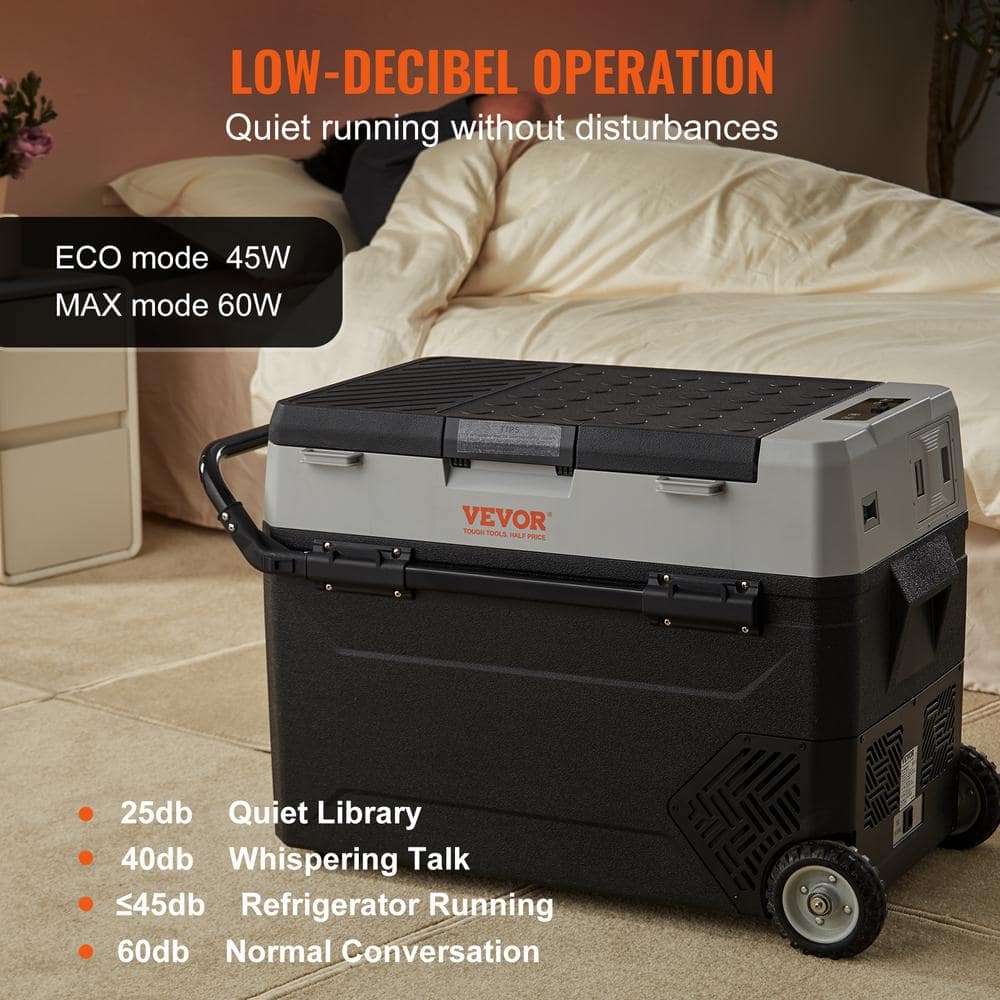 VEVOR 56 QT. Electric Cooler Portable Mini Car Fridge