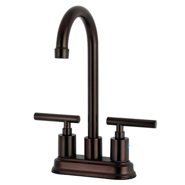 Manhattan 2-Handle Deck Mount Bar Prep Faucet in Oil Rubbed Bronze