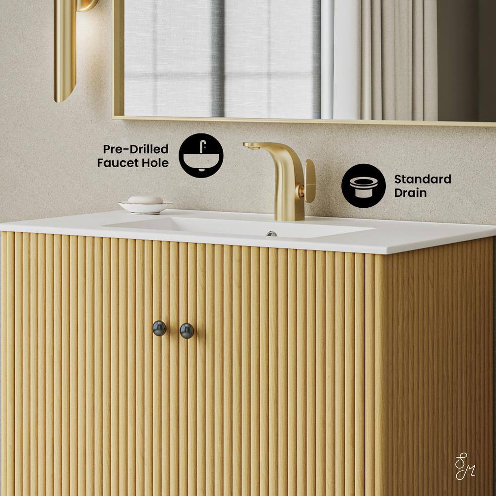 Lafayette Natural Oak 36" Freestanding Bathroom Vanity