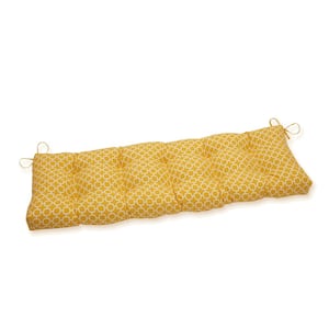 Other Rectangular Outdoor Bench Cushion in Yellow