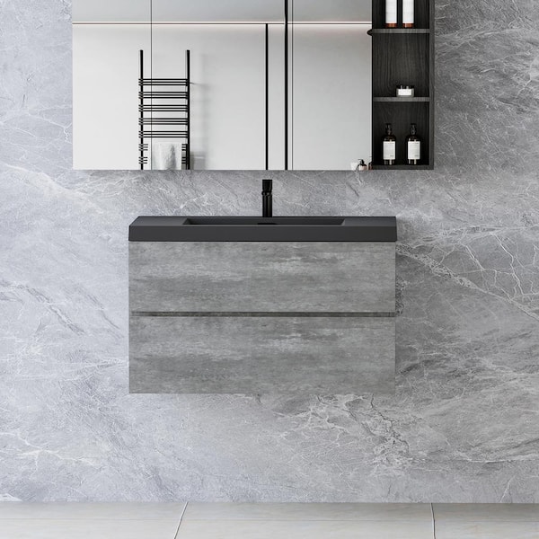 JimsMaison 36 in. W x 20 in. D x 22 in. H Single Sink Wall-Mounted