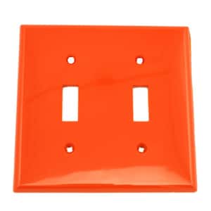 Red 2-Gang Toggle Wall Plate (1-Pack)