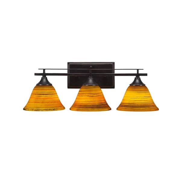 Unbranded Ontario 21.5 in. 3-Light Dark Granite Vanity Light