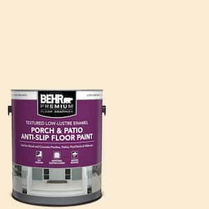 1 gal. #ICC-40 Antique Ivory Textured Low-Lustre Enamel Interior/Exterior Porch and Patio Anti-Slip Floor Paint