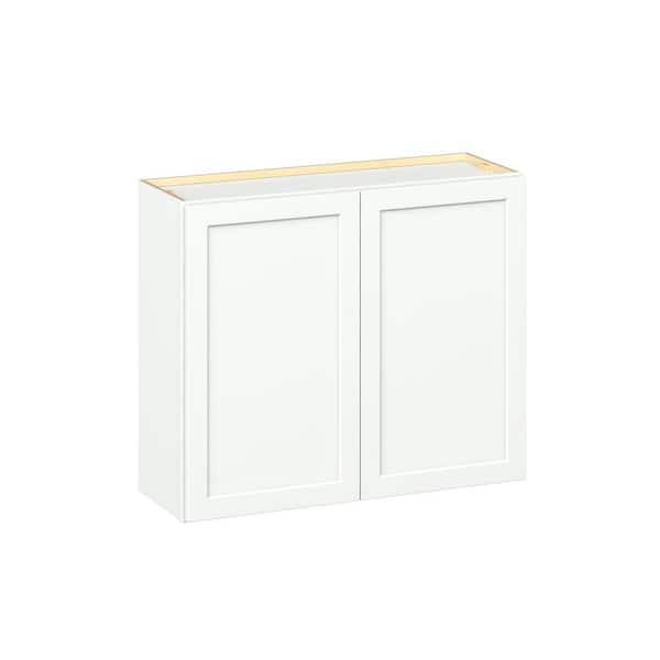 Emerson Pure White Wall 2 Door Ready to Assemble Kitchen Cabinet (36 in. W x 30 in. H x 12 in. D)