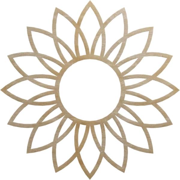 Ekena Millwork 0.25 in. x 36 in. x 36 in. Wood Medallion Moulding