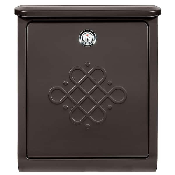 Bordeaux Locking Rubbed Bronze Wall Mount Mailbox Bordeaux Locking Rubbed Bronze Wall Mount Mailbox