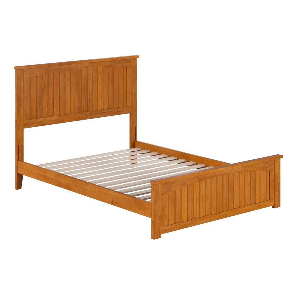 Nantucket White Full Solid Wood Frame Low Profile Platform Bed with Matching Footboard and USB Device Charger - thumbnail 8