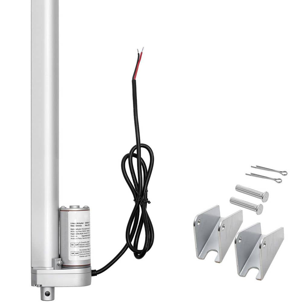12V Linear Actuator, 9.84 in. Stroke, 0.6 in. /s High Speed, 225lbs. /1000N, IP54 with Bracket for Lift Desk, Recliner price history on PriceWatchPro