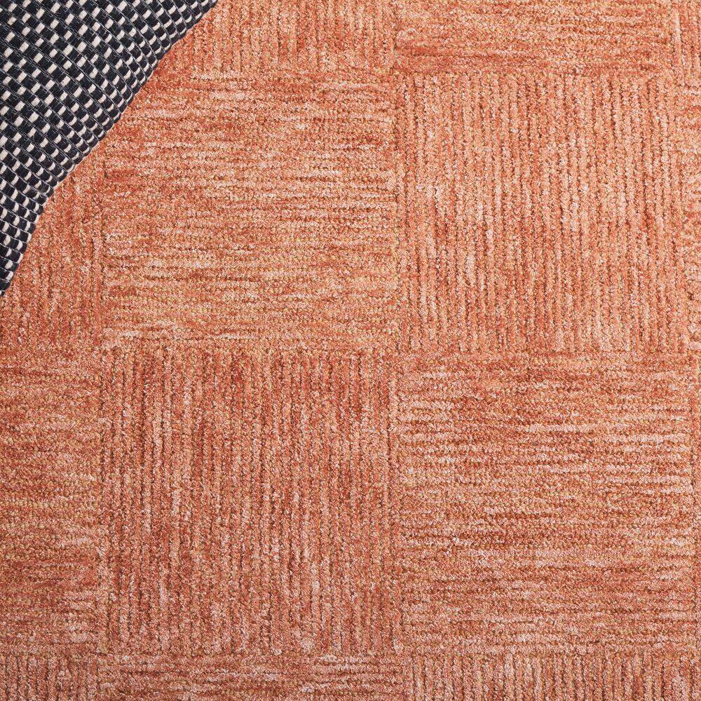 Soho 8 ft. x 10 ft. Rust Geometric Solid Color Area Rug - thumbnail 6