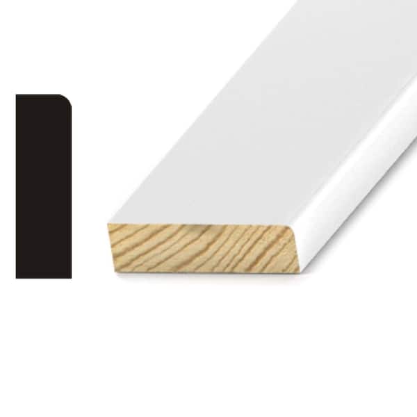 Kelleher Round Edge 3/8 in. x 1-1/4 in. x 7 ft. Primed Pine Stop Moulding