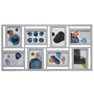 25 x 15 in. 8 Opening Collage Picture Frame, Gray