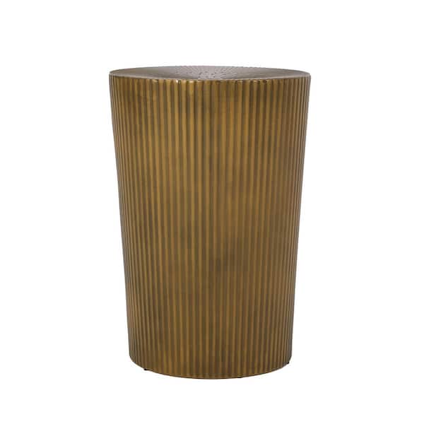 Bartram Brushed Antique Gold Iron Side Table