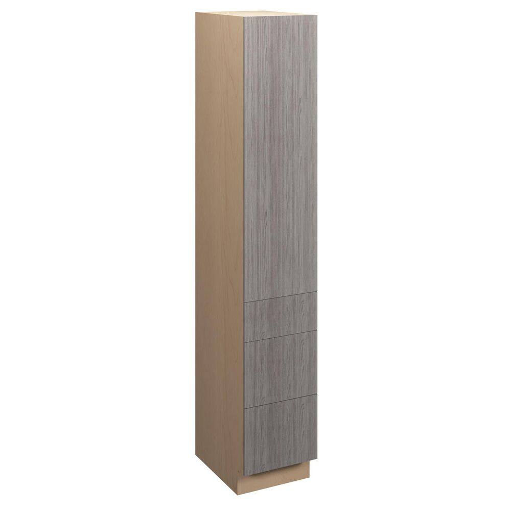 Saratoga Slab 15 in. W x 84 in. H x 21 in. D in Greywood Plywood Assembled 